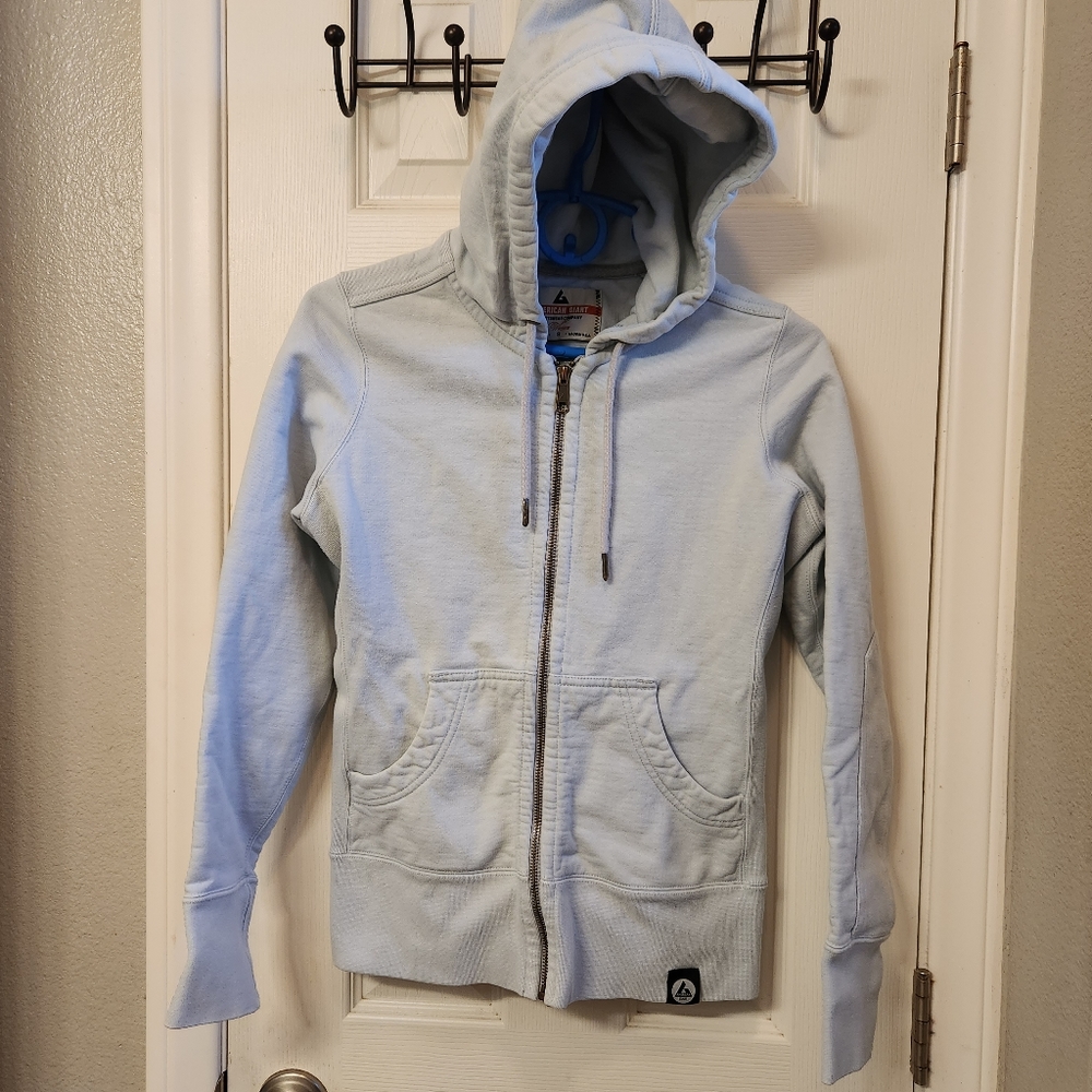 Women's Light Blue Hoodie Jacket